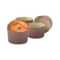 Moldes para panettone descartáveis de 500g de 13 x 13 x 9,5 cm - Decora - 5 unidades