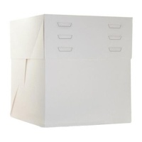 Caixa de 30 x 30 x 20 cm para bolo ajustável em altura