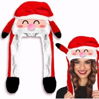 Gorro de Papai Noel com movimento