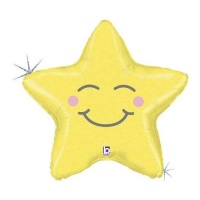 Balão estrela amarelo 66 - Grabo