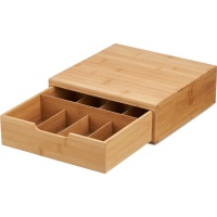 Caixa para cápsulas de café de 30 x 30 x 10 cm com compartimentos