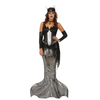 Fato de sereia escuro para mulher