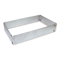 Molde de estrutura rectangular com separador de aço - Scrapcooking