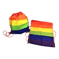 Mochila de tecido de bandeira arco-íris - 1 pc.