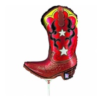 Balão bota de cowboy 22 x 31 cm - Grabo - 10 unidades
