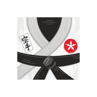Guardanapos de Karate 16,5 x 16,5 cm - 16 unidades