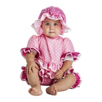 Fato de banho cor-de-rosa para bebé