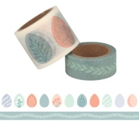 Fita Washi ovos de Páscoa - 5 m
