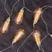 Garland com luzes LED em lâmpadas operadas por bateria - 1,65 m