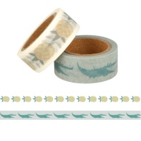 Washi tape crocodilos e ananases - 5 m