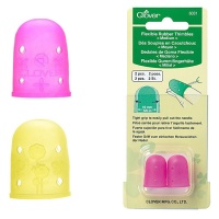 Dedal de borracha flexível em vários tamanhos - Clover - 2 pcs.