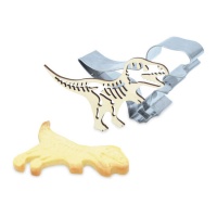 Cortador de dinossauro com stamper de 12,3 x 8,1 cm - Scrapcooking