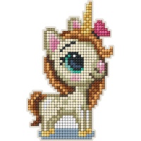 Íman de unicórnio com pintura de diamante - Coleção D art - 3 peças