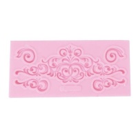 Molde retangular de silicone decorações 13,6 x 6,5 cm - Artis decor
