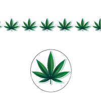 3 m de grinalda de folhas de marijuana