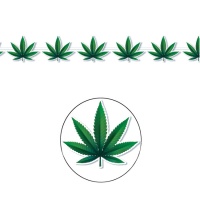 Grinalda de folhas de marijuana de 3 m
