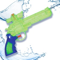 Pistola de água transparente de 23 cm