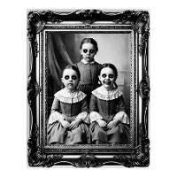 Decoração adesiva para parede de quadro de terror de 58 x 45 cm