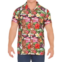 Camisa havaiana Aloha para adulto