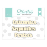 Tabuleiro de entradas, pratos principais e Sobremesas - Artis decor - 3 unidades