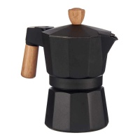 Cafeteira italiana 3 chávenas com cabo de madeira - Kinvara