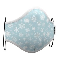 Máscara facial higiénica reutilizável em forma de floco de neve para adultos