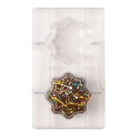 Molde para flores grandes com base - Decorar - 2 cavidades