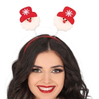 Tiara de Papai Noel com flocos