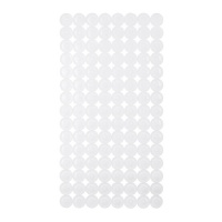 Tapete de duche antiderrapante 68 x 36 cm em tijolo branco