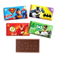 Barras de chocolate da Liga da Justiça de 20 gr - Dekora