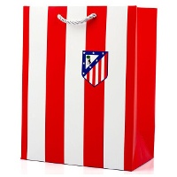 Bolsa de presente 40 x 30 x 12 cm do Atlético de Madrid - vermelho e branco