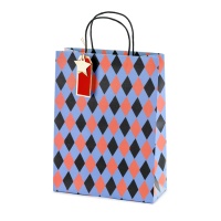 Saco de oferta diamante 32 x 24 x 10 cm - 1 unidade