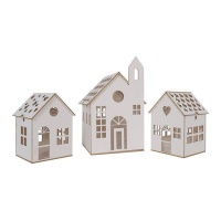 Casas de cartão para decorar - Artis decor - 3 pcs.