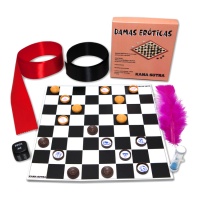 Jogo de tabuleiro de damas erótico