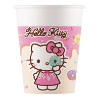 Copos de Hello Kitty Kuromi de 200 ml - 8 unidades