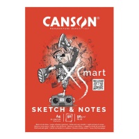 Bloco de notas A4 90 g/m² XSmart Sketch & notes - Canson - 50 folhas