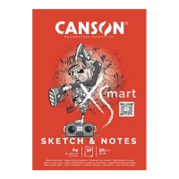 Bloco de notas A4 90 g/m² XSmart Sketch & notes - Canson - 50 páginas