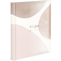 Álbum de fotografias de Viajar é viver de adesivo vertical