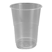 Copos de 500 ml de plástico transparente - 5 unidades