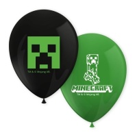Balões de látex Minecraft - Procos - 8 unid.