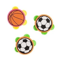 Pandeiretas de futebol - 3 unidades