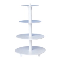 Suporte de plástico para bolos e cupcakes de 4 níveis - Dekora