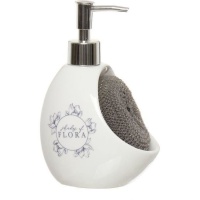 Dispensador de sabão Flora com esfregão