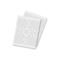 Autocolantes coração em espuma 3D - 2 folhas
