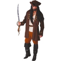 Fato de pirata Jack of the Caribbean para homens