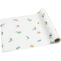 Corredor de mesa flores e borboletas 40 cm - 5 m