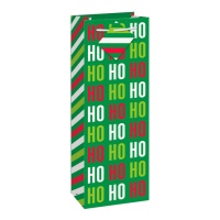 Saco de oferta Ho Ho Ho de 12 x 7,5 x 35,5 cm - 1 unidade