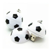 USB flash drive 8gb em forma de bola de futebol - 1 unid.