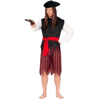 Fato de pirata para homem com calças cortadas