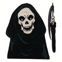 Decoração adesiva para janela de Morte de 21 x 19 cm